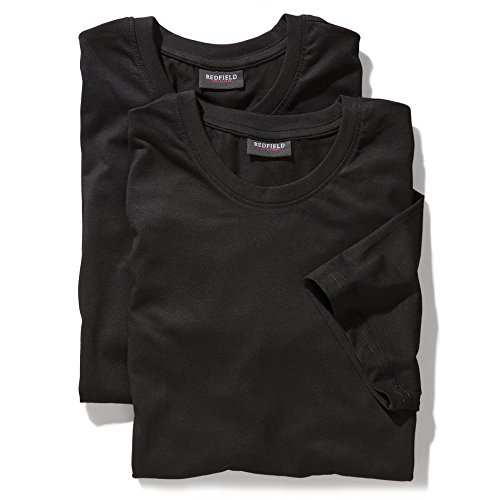 Redfield Doppelpack Camiseta Hombre Oversize Negro, 2xl-10xl:8XL