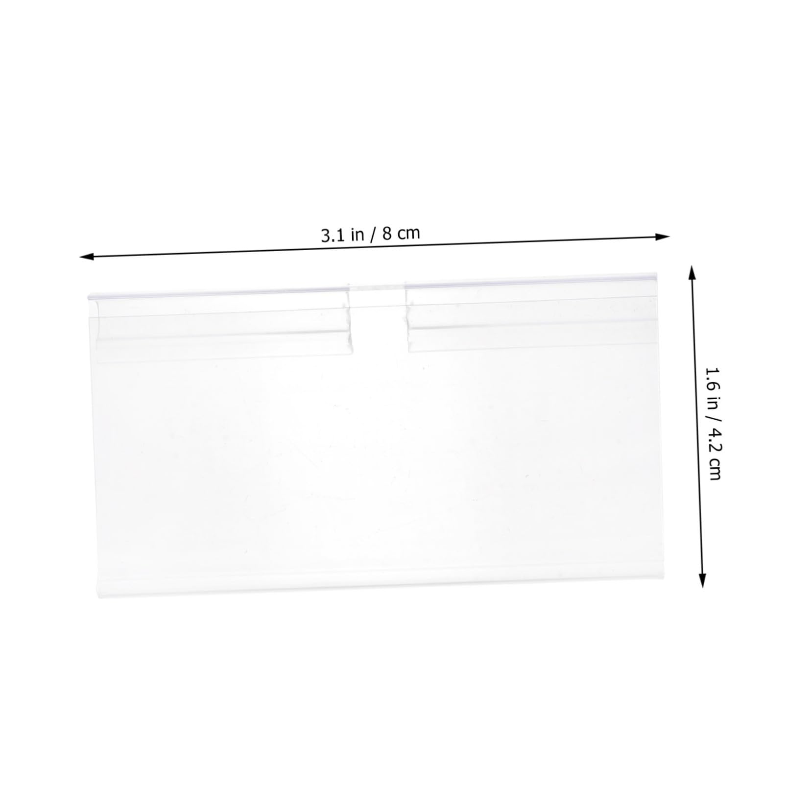 LALAFINA 200pièces Porte-étiquettes Transparent Pour Support Affichage Étiquettes Prix Lot De Pratique Et Pour Magasins Et