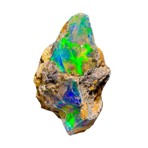 Gemas ásperas de ópalo etíope natural, piedra de calidad AAA, piedra de cristal etíope de fuego jumbo para hacer joyas y envolver alambre, 9.4 CARAT, Gema, Ópalo etíope
