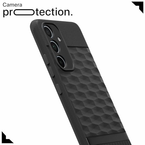 Image of Amazon Basics Back Cover for Samsung Galaxy A35 5G| Full Camera Protection | TPU Soft Flexible Shockproof Back Cover(Black)