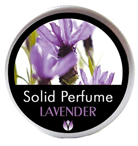 FLOWERLAND Solid Perfume - Portable Pocket Balm Perfume Perfect for Travel Use - Natural Fragrance Parfum for Men and Women - Natural & Vegan - Lavander (30ml)