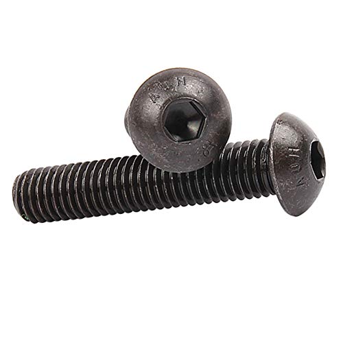 Xiedeai Acero Carbono Hexagonal Tornillos - Hexágono Botón Hembra Cabeza Tapa Tornillo de Máquina Allen Pernos Barril Muebles Sillas M10 x 25 Cover
