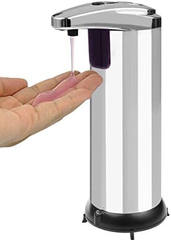 iCatsup 280ml Premium Automatic Touchless Soap Dispenser - Perfect for Bathroom or Kitchen - Fingerprint Resistant Stainless Steel