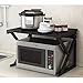 FXPCYGZ EtagèRe pour Micro-Ondes en Acier EtagèRe De Cuisine Dessus Four à Micro-Ondes Antirouille Multifonction EtagèRe De Rangement Robuste Support De Cuisine éTagèRe à éPices Rack De Stockage(A-3)