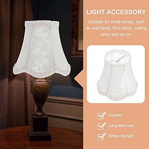 Mobestech Vintage Lamp Shade Fabric Royal Bell Shape Lampshade Decorative Lamp Cover Replacement For Table Lamp Floor Lamp Wall Light Accessories, 13X13X12Cm #TOP5
