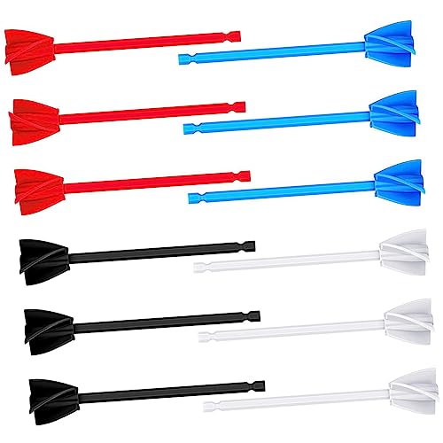 IWOWHERO Drill Paint Mixer 12pcs Paint Shaker Epoxy Resin Paint Stirrer Hexagonal Shaft Mixer for Electric Drills