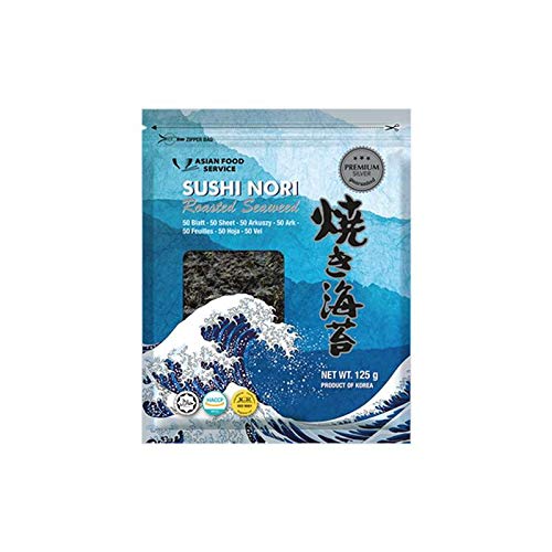 Hojas de nori para sushi - 50 unidades