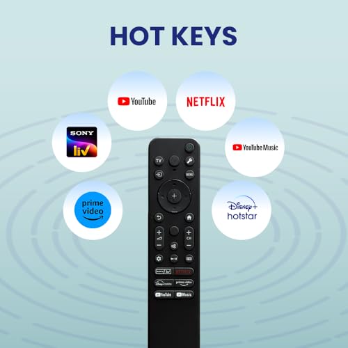 Image of LED 800 Smart TV Remote Compatible with Sony Android TV Replacement for RMF-TX810U Series with Netflix Prime Video YouTube Hotstar Shortcut Buttons (LED 800 Non Voice)
