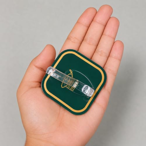 Image of 6 PCS Self Adhesive Wall Hooks Heavy Duty Waterproof Oil Proof No Drill Wall Hanger for Bathroom Kitchen Office Bedroom Coat Towel Keys Bags (6 Pcs, Green Color)