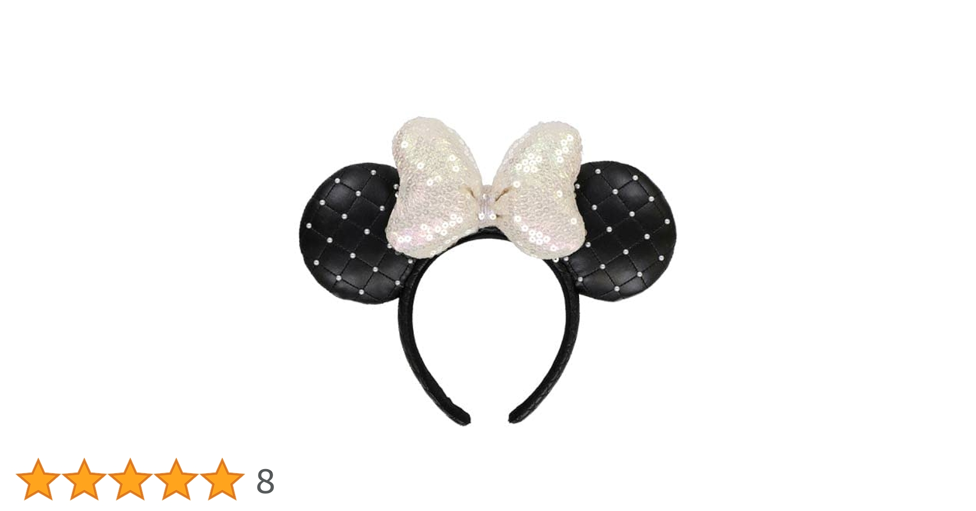 Amazon.co.jp: ミニーマウス カチューシャ(ブラックレザー風