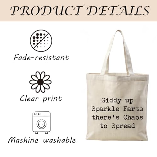 Bolsa tote con texto humorístico para mujer miniatura 5