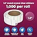 NextDayLabels Clear Circle Stickers - 1,000 Count 1.5