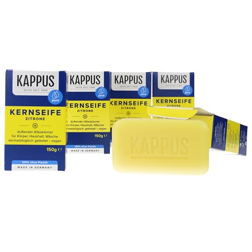 Kappus Lot de 5 savons à noyau de citron 150 g
