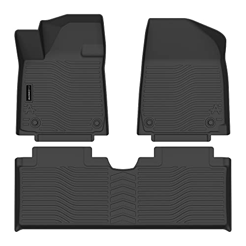 Auxko All Weather Floor Mats Fit For Hyundai Ioniq 6 2023 Tpe Rubber Liners Ioniq 6 2023 Accessories Set All Season Guard Odorless Anti-Slip Floor Mats #TOP7