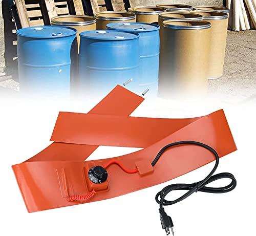 YQCXG Calentador de Tambor de Metal Calentador de Tambor de Aceite de Metal Calentador de Cubo con Controlador de Temperatura, Calentador de Canal de Agua para Ganado, Banda calefactora
