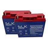 SLK Platinum Mobility Scooter GEL Battery Pair of 2 x 12v 22ah Reliable And long Lasting Replacement Batteries For Electric Scooters And Wheelchairs