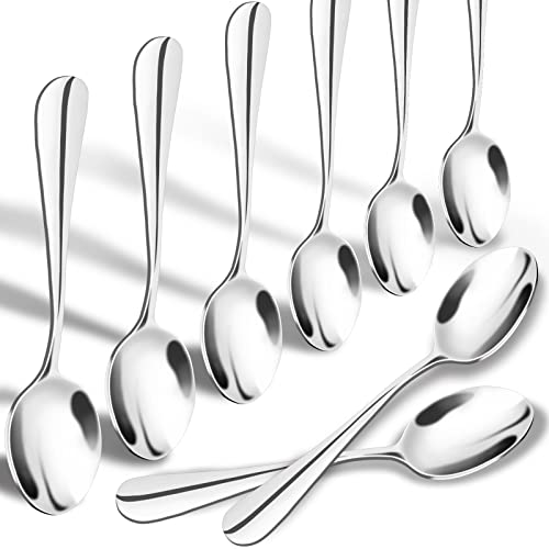 SONGZIMING Demitasse Espresso Spoons, Mini Coffee Spoon, 18/10 Stainless Steel Small Spoons for Dessert, Tea,Set of 8