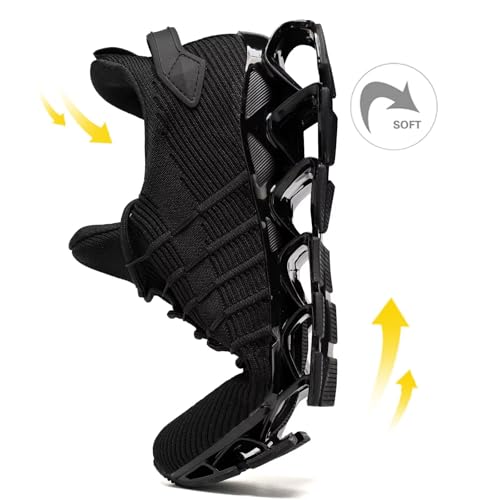 Image of Mens Running Shoes Mesh Breathable Trail Runners Fashion Sport Blade Walking Tennis Sneakers