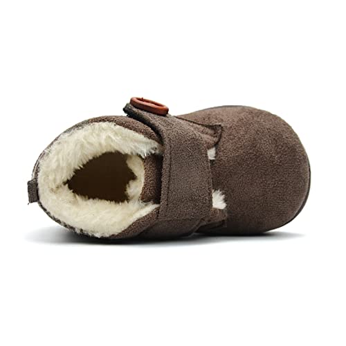 OAISNIT Baby Boy Girl Snow Boots Toddler Warm Winter Booties Anti-slip Lightweight Plush Outdoor Shoes for First Walkers 6 12 18 24 Months4