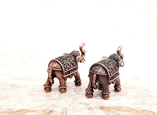 Image of Copper Standing Elephant Idol 1.4 in | 125g