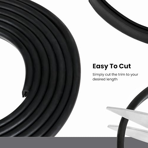 Rubber Edge Trim, Fits Edge up to 1/16 inch (1.6mm), Length 10 Feet (3.05 Meter) - Thumbnail 4