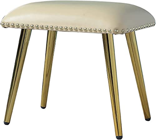 Tabouret à Chaussures Ottoman Rectangulaire Pouf Cuir Synthétique