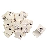 etiquetas algodon para marcar ropa Tamaño : Longitud total de aproximadamente 1,57 pulgadas/4 cm, longitud después de doblar por la mitad de aproximadamente 0,79 pulgadas/2 cm, anchura de aproximadamente 0,79 pulgadas/2 cm.