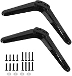 Universel TV Support de base avec vis et instruction, plateau de table TV Pieds de pied, noir TV Jambes de rechange pour la plupart 32 40 49 50 55 1 cm TCL Roku Smart TV (B)