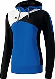 erima Damen Top Langarm Premium One Hoodie Tops, New Royal/Schwarz/Weiß, 38