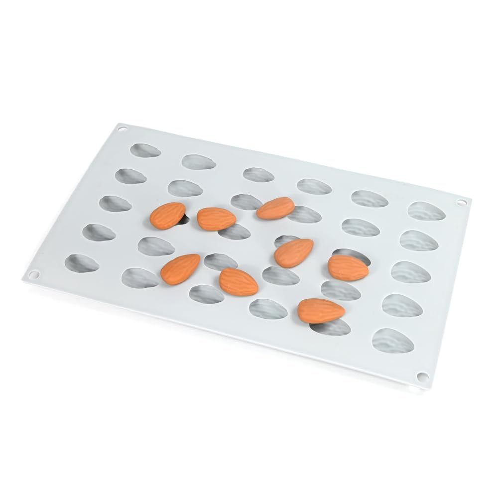Moldes de silicona para pastel de mousse, molde de horneado de silicona 3D para pastel de postre francés molde de decoración de pastel de helado, forma de almendra