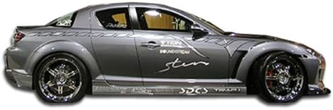 Brightt Duraflex ED-PAN-755 M-1 Speed Side Skirts Rocker Panels - 2 Piece Body Kit - Compatible With RX8 2004-2011