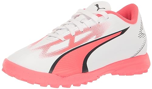 Puma Kids' Shoes Ultra Play Turf TrainingPUMA White-Puma Black-Fire Orchid Big Kid 12