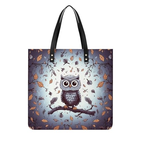 Butterfly And Hippo Work Tote Bag for Women Leather Shoulder Bag with Magnetic Buckle Purse And Handbags
