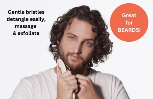 Sheila Stotts Untangle Brush- Detangler Hair Brush W/ Drainage Hole- Detangle Wet, Damp Or Dry Hair- For Women, Men & Children With All Hair Types (Length 8.5" Width 2.5") #TOP5