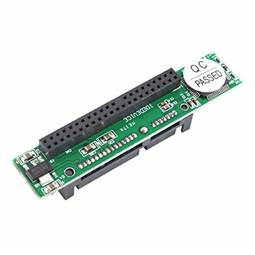 QNINE 2.5 Inch IDE to SATA Adapter, Convert Laptop 44 Pin Male IDE PATA HDD Hard Disk Drive SSD to a Serial ATA Port