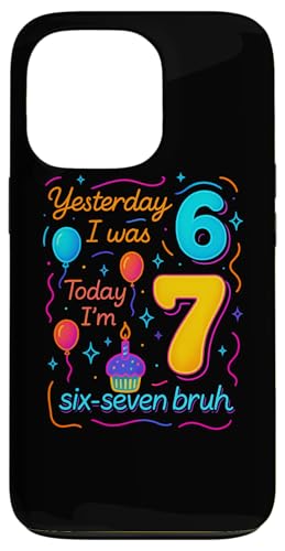 ̂6 傤7 Six Seven Bruh ~[ TVc o[Xf[ Gen Z Alpha X}zP[X iPhone 13 Pro p