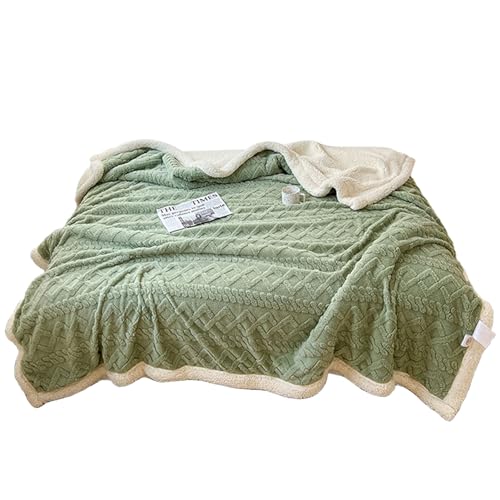 Lnhgh - Manta de imitación de cachemir, manta cálida y acogedora de imitación de cachemir, mantas de viaje de camping y gruesas, manta de felpa para sillas, sofá y cama