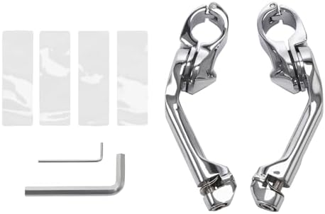 Kit De Fixation Pour Cale-pieds Chromés Harley - Pour Garde-moteur De 1,25" (32 Mm), En Aluminium