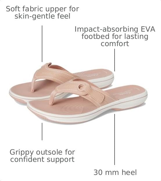 Image of Clarks Women's Breeze Reyna Cloudsteppers Flip-Flop