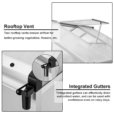 Garvee GREENHOUSE For Outdoors, Polycarbonate Greenhouse thumb #6