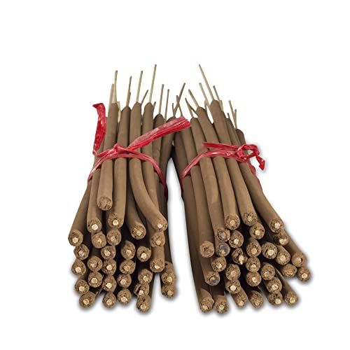 19'' Inch Long Jumbo Unscented Sticks 100 Bundles Full Case 100% Natural Joss & Bamboo Punk Blanks. Add Any Aroma Depot Fragrance Oils To Make Your Own Scented Incenses. (Brown) #TOP1