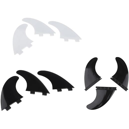 Loom Tree Nylon Surf Fins Set of 3pcs