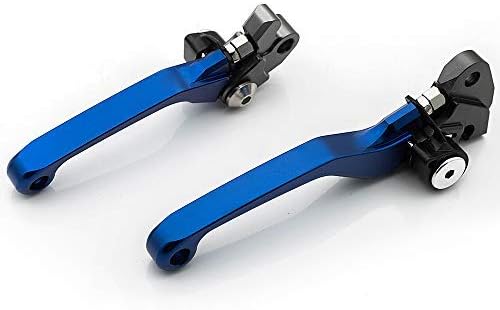 Krace CNC Motorcross Dirt Bike Pivot Brake Clutch Levers Set Compatible with Yamaha YZ125/YZ250 YZ426F/450F 2001 2002 2003 2004 2005 2006 2007