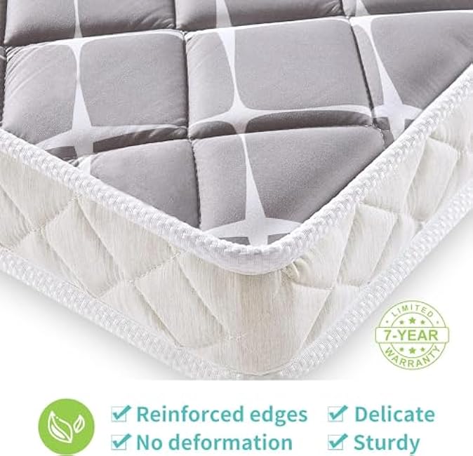Premium Dual-Sided Baby Crib Mattress and Toddler Mattress - 52 x 27.6 x 5 - Breathable - Firm Soft - Fits Standard Cribs and Toddler Beds