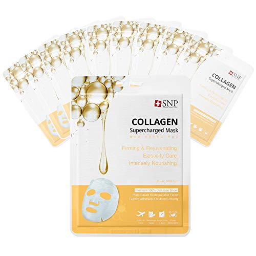 SNP - Collagen Supercharged Korean Face Sheet Mask - Firming & Plumping Effects