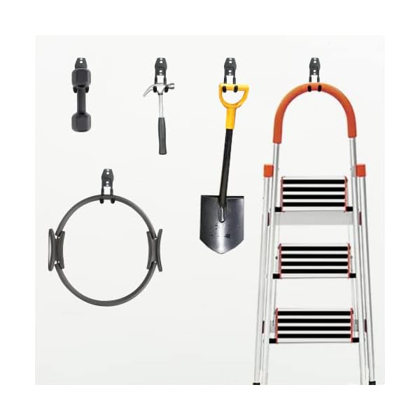 OHIYO Garagenhaken Heavy Duty 2 Stück Garage Aufbewahrungshaken Wandhalterung Gartengeräte Organizer Garage… – Bild 8