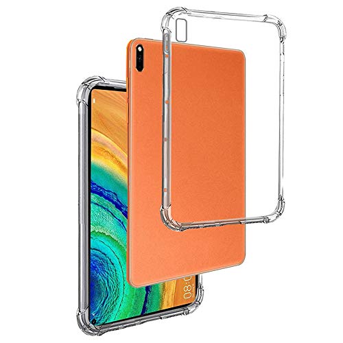 REY - Funda Anti-Shock Gel Transparente para Tablet Huawei MATEPAD Pro 10.8', Ultra Fina 0,33mm, Esquinas Reforzadas, Silicona TPU de Alta Resistencia y Flexibilidad