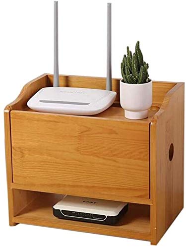 Router-Rack Regale Schreibtisch-Kabelablagerungsorganisator, Kabelmanagement-Box, Kabelbox ausblenden, for Home Office Desktop Entertainment