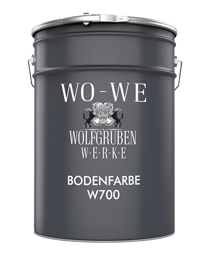 WO-WE Bodenfarbe Bodenbeschichtung Betonfarbe W700 Anthrazit Grau ähnl. RAL 7016-2,5L