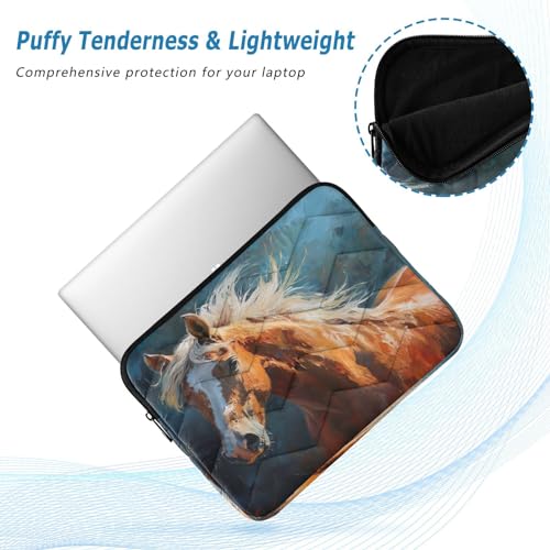 Funda para portátil 13-14 pulgadas impermeable con diseño de caballo miniatura 5